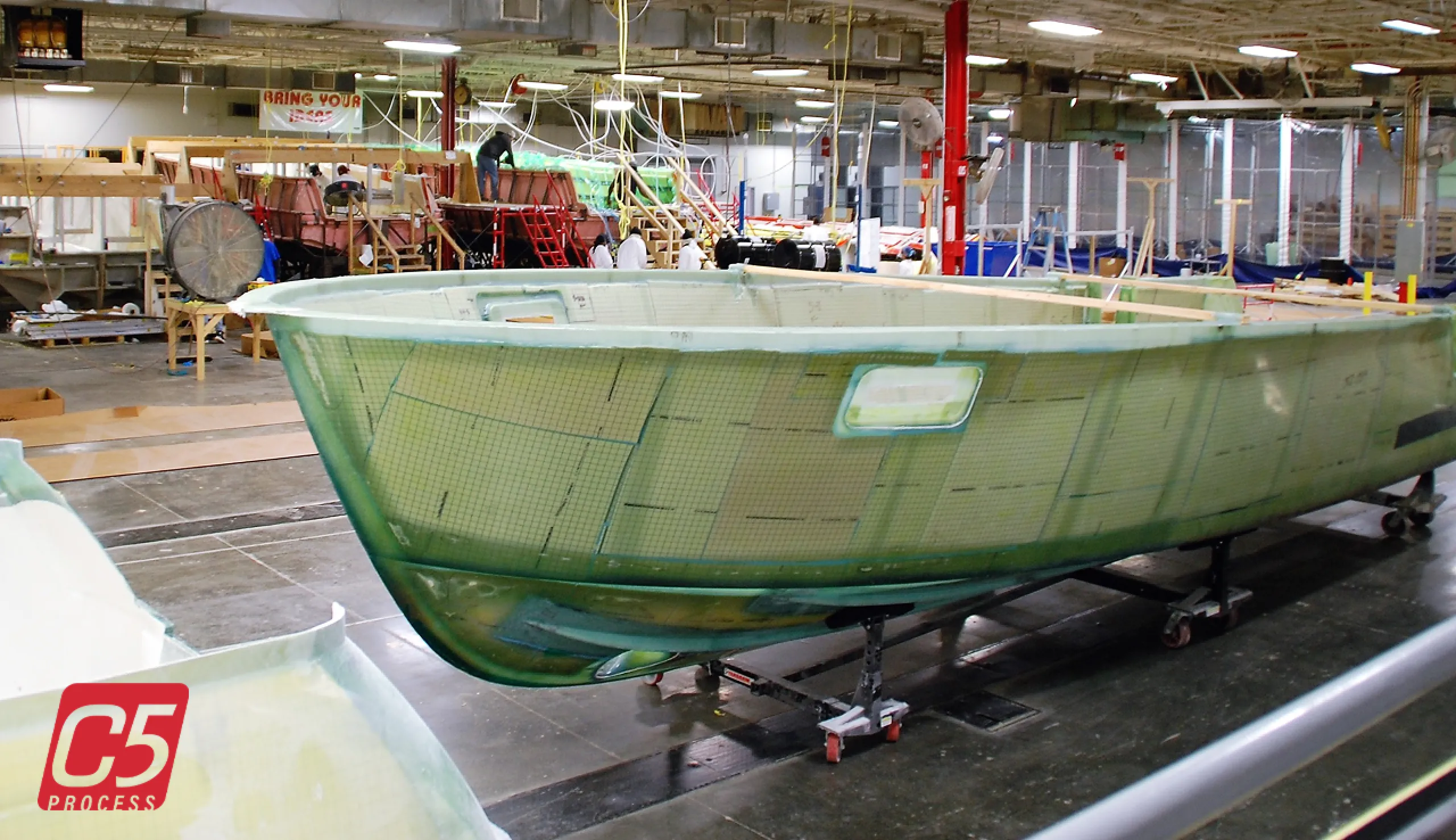 MJM C5 advanced composite construction process