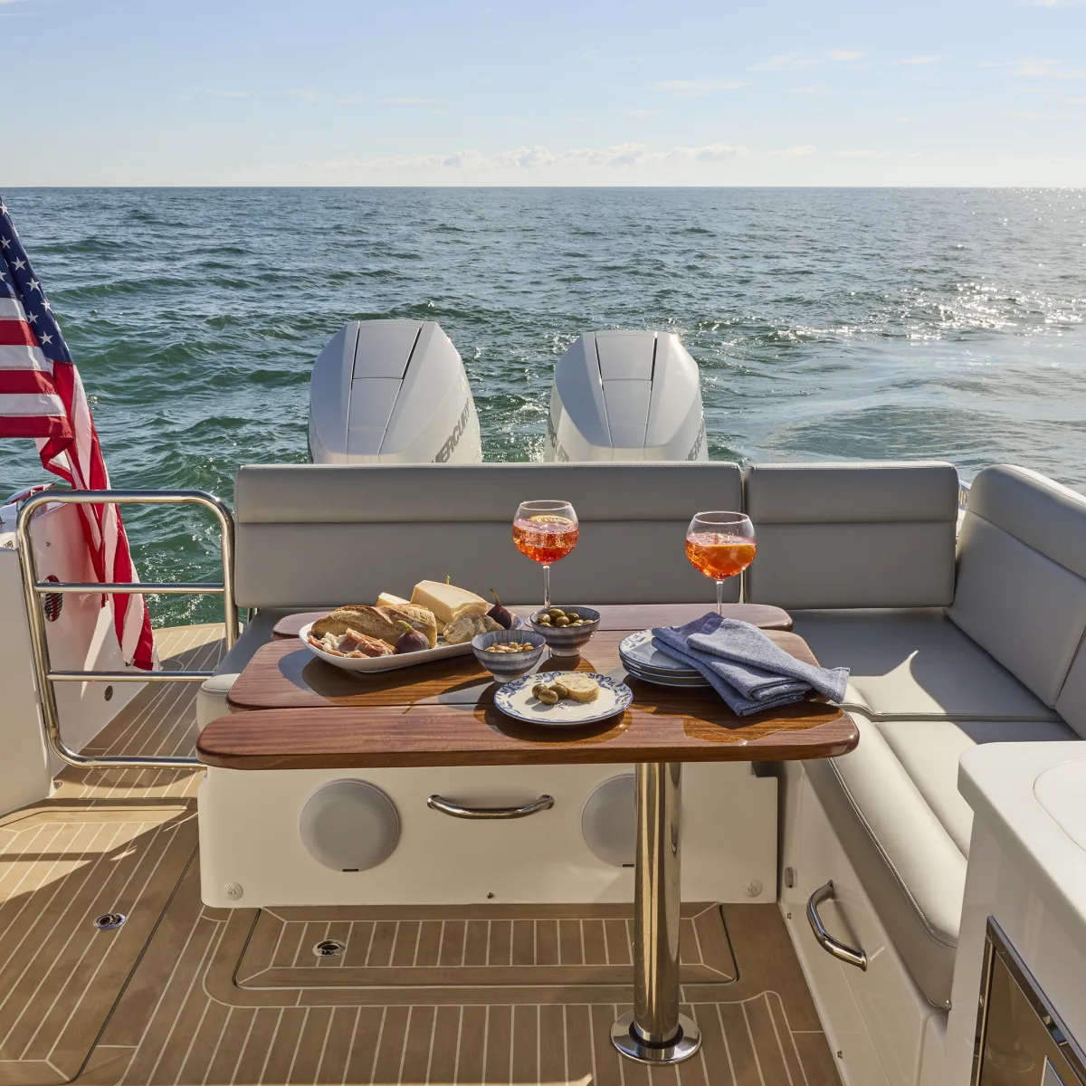 MJM yacht cockpit and deck
