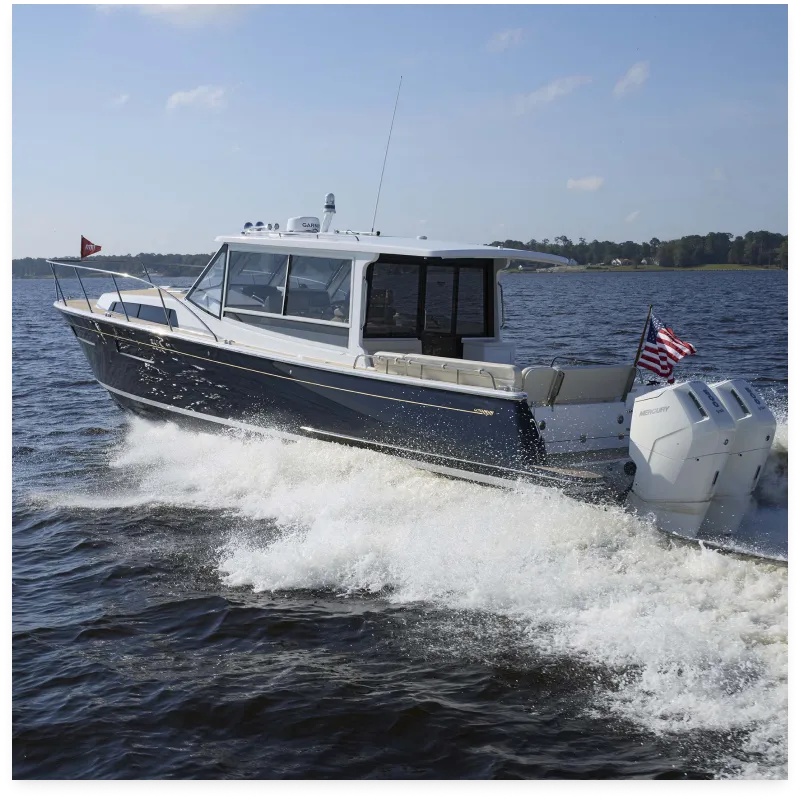 MJM yacht on the water