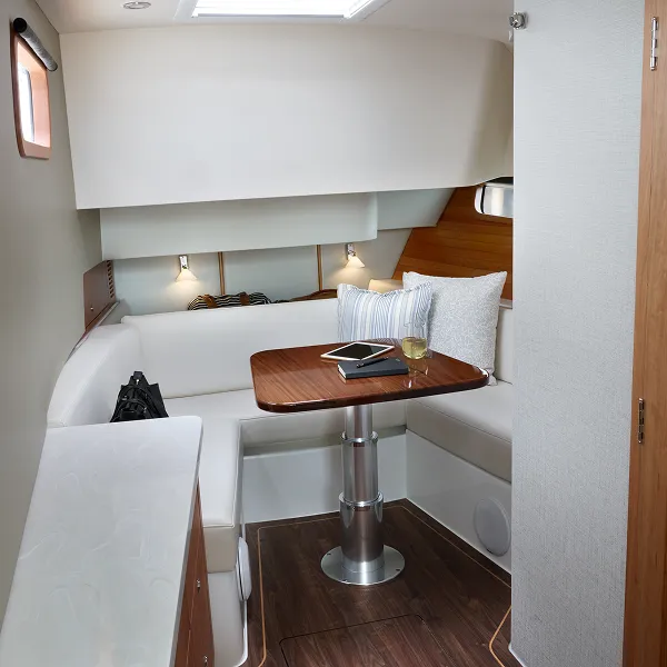 Queen Sized V-Berth - interior view