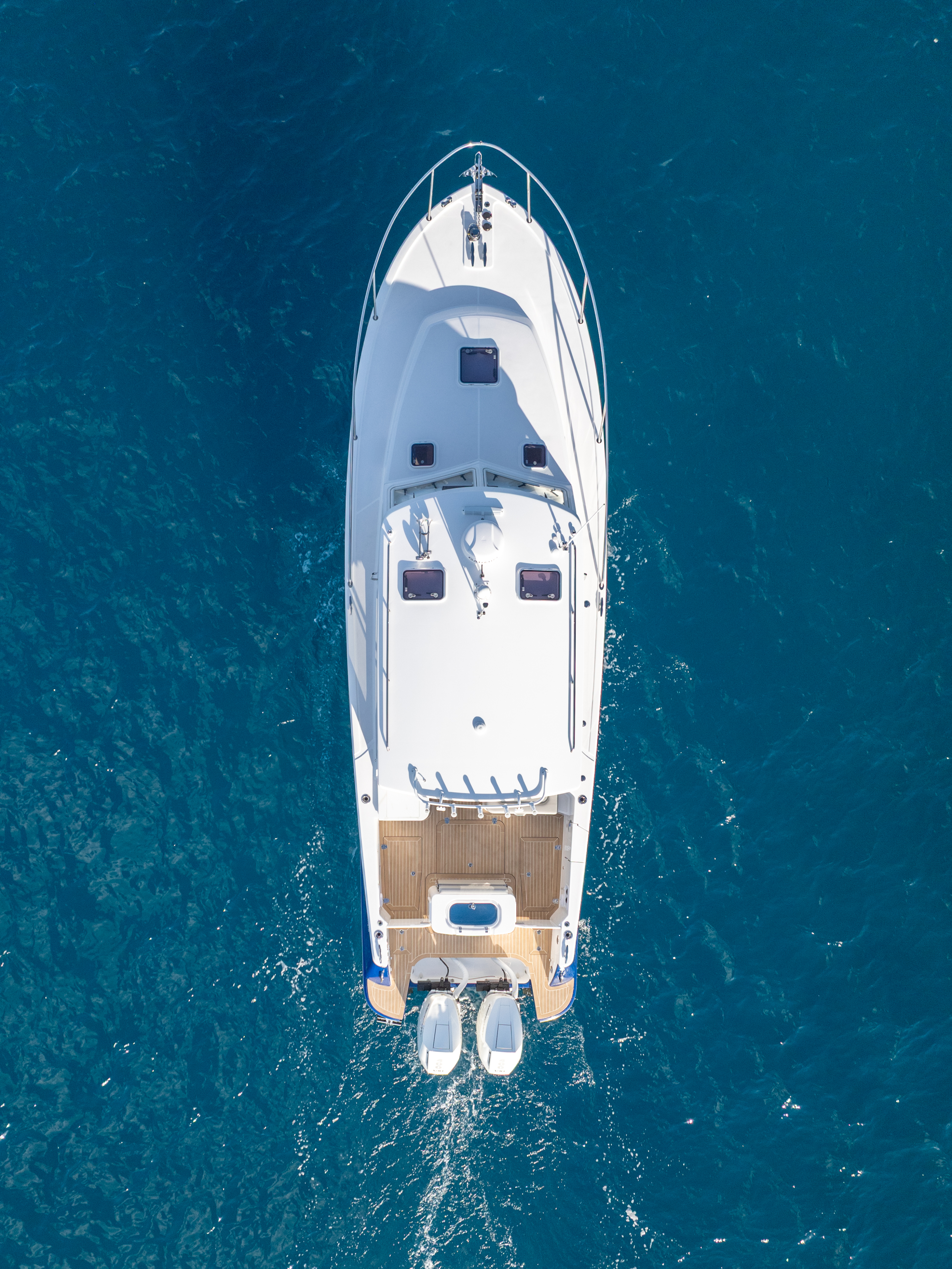 Aerial view of MJM yacht from above
