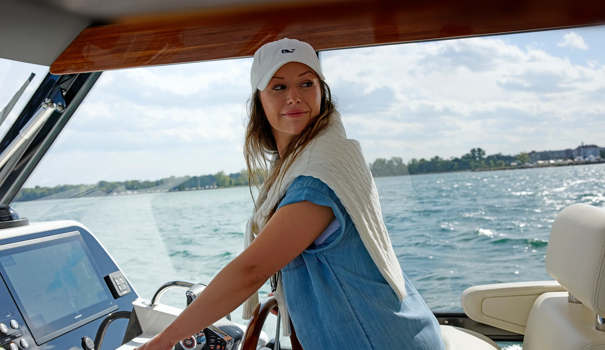 Women learning to captain an MJM yacht